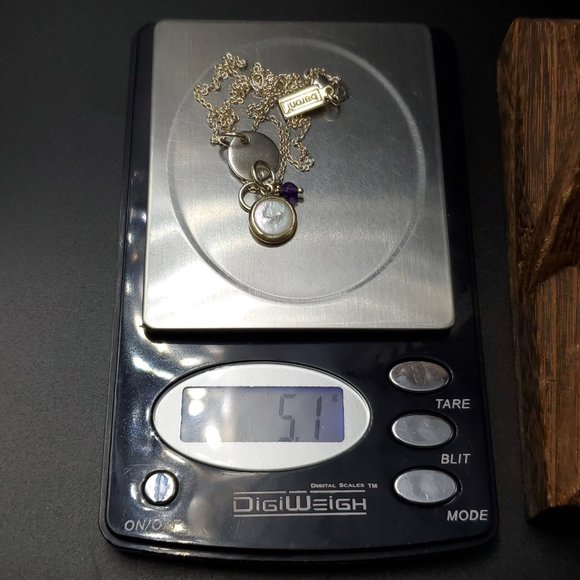 18 Inch Sterling Silver Bird And Shell Pendants Necklace - Picture 6 of 6